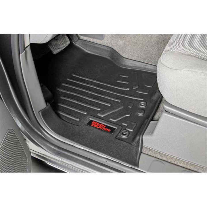 Front and Rear Floor Mats, Rough Country, Nissan Titan 2016 - 2024 - EDK.ro