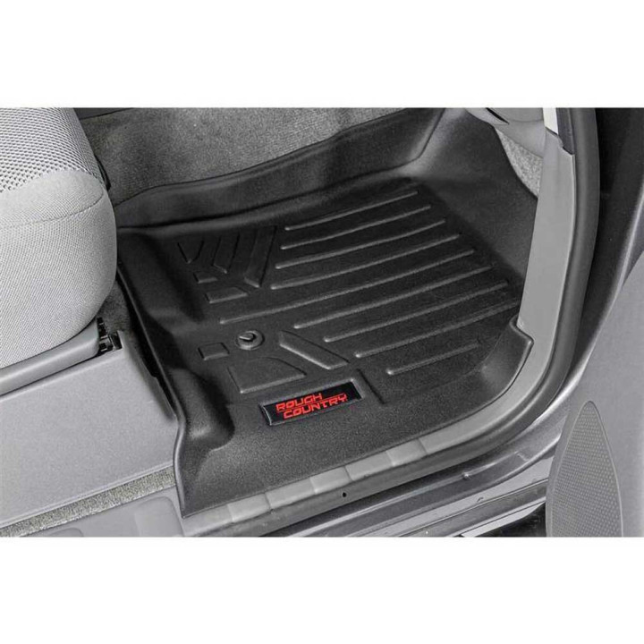 Front and Rear Floor Mats, Rough Country, Nissan Titan 2016 - 2024 - EDK.ro