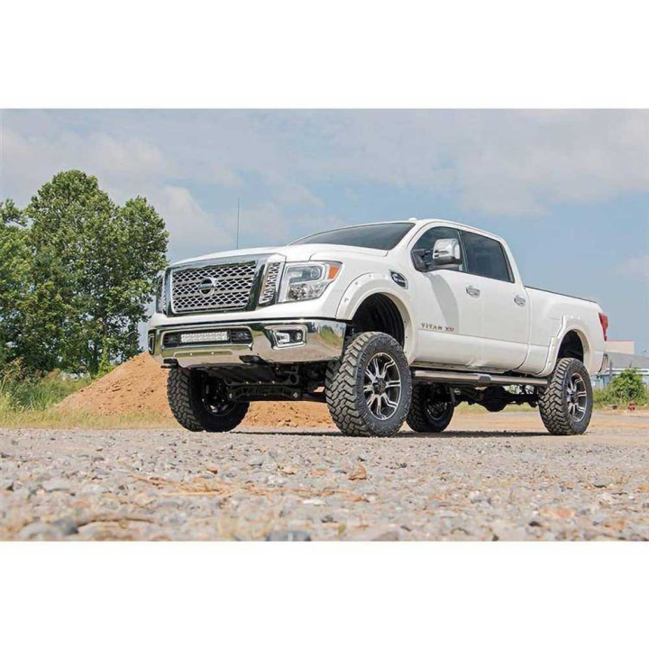 Suspension Lift Kit, Rough Country Titan XD Lift 6 Inch, Nissan Titan 2016 - 2024 - EDK.ro