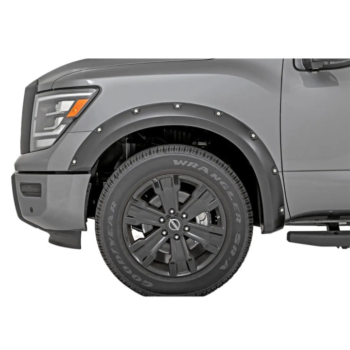 Front and Rear Fender Flares, Rough Country Pocket, Nissan Titan 2016 - Present - EDK.ro