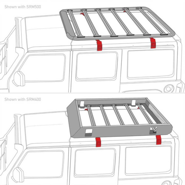 Mounting Kit for SRM Rack Gutter Mount, Go Rhino, Suzuki Jimny 2018 - Present - EDK.ro