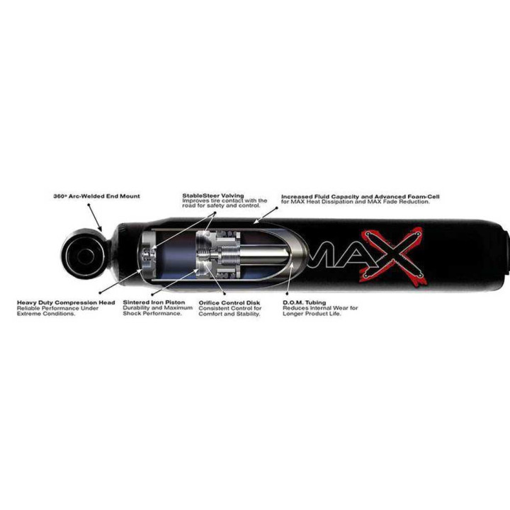 Amortizor Față Hidraulic, Skyjacker Negru Max Lift 3-4 Inch, Toyota 4Runner 1990 - 2002 - EDK.ro