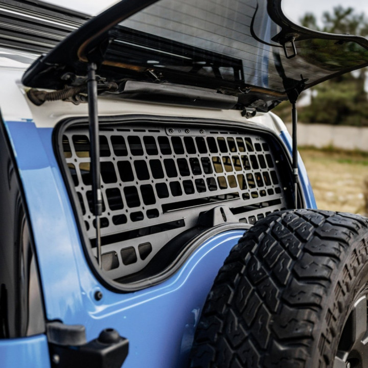 Back Window MOLLE Panel, Bison Gear, Toyota FJ Cruiser 2006 - 2023 - EDK.ro
