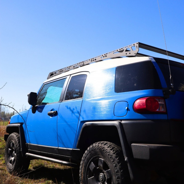 Ox Pro Roof Rack with LED Bar, Bison Gear, Toyota FJ Cruiser 2006 - 2023 - EDK.ro