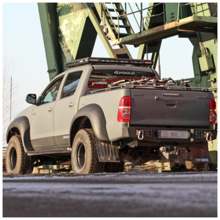 Rear Protection Bar, MorE 4x4, Toyota Hilux 2005 - 2015 - EDK.ro