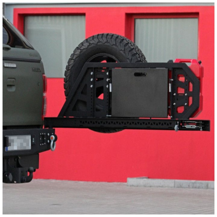 Rear Protection Bar, MorE 4x4, Toyota Hilux 2005 - 2015 - EDK.ro