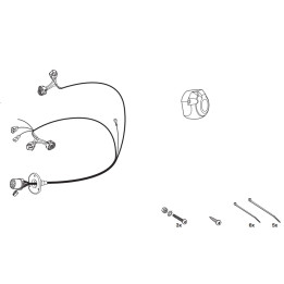 Hitch Receiver Wiring Harness 13 PIN, Hak-System, Toyota Hilux 2005 - 2015 - EDK.ro