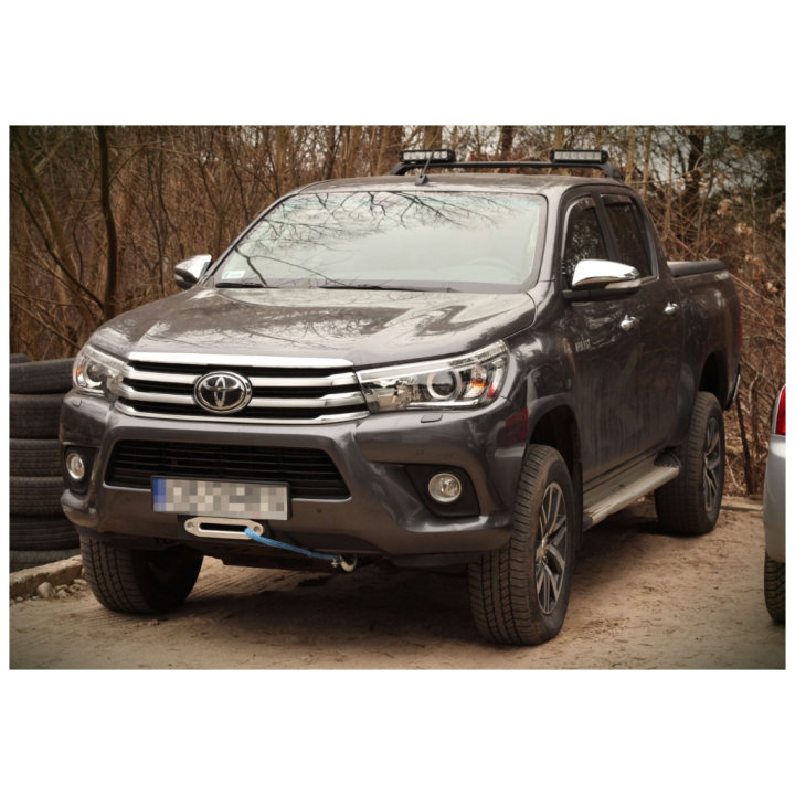 Placă de Montare Ascunsă pentru Troliu, MorE 4x4, Toyota Hilux 2015 - 2020 - EDK.ro