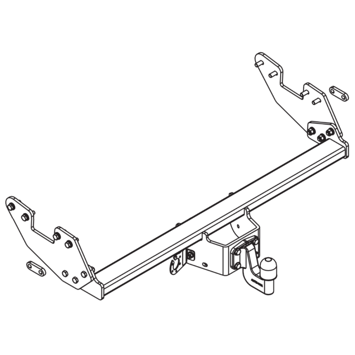 Hitch Receiver, Auto-Hak, Toyota Hilux 2015 - 2025 - EDK.ro