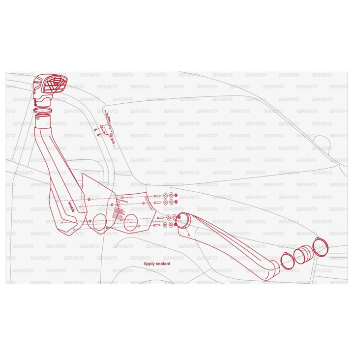 Snorkel, Bravo, Toyota Hilux 2015 - 2025 - EDK.ro
