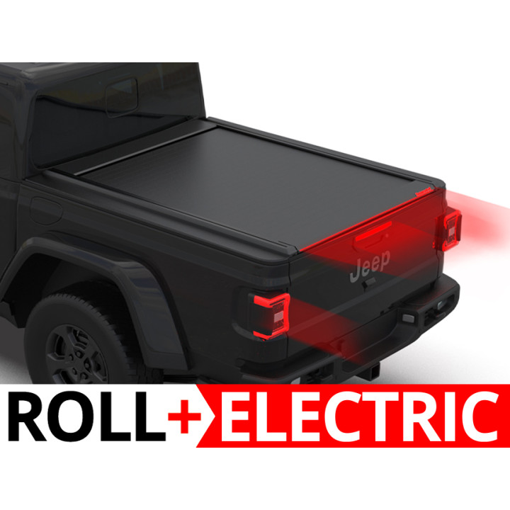 Electronically Assisted Roll Top Tonneau Bed Cover, Tessera 4x4 Roll+, Jeep Gladiator 2020 - Present - EDK.ro