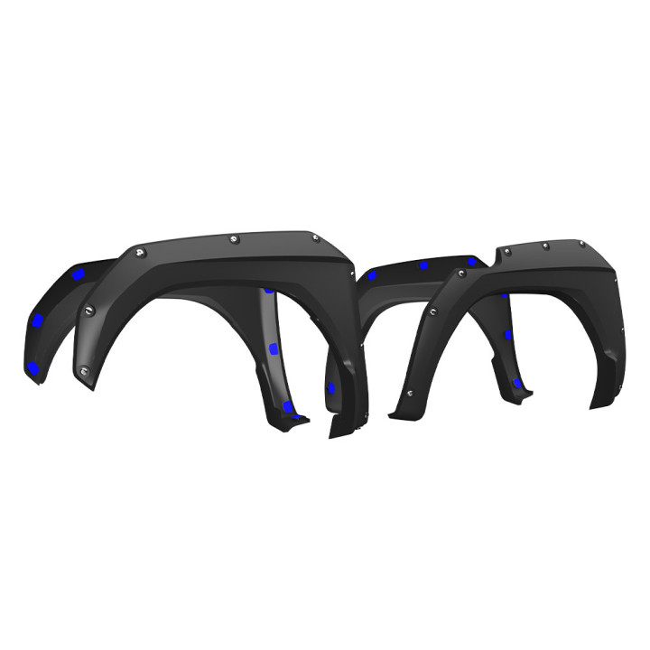 Extensii Aripi Față și Spate, Air Design Super Bolt, Toyota Hilux 2015 - 2025 - EDK.ro