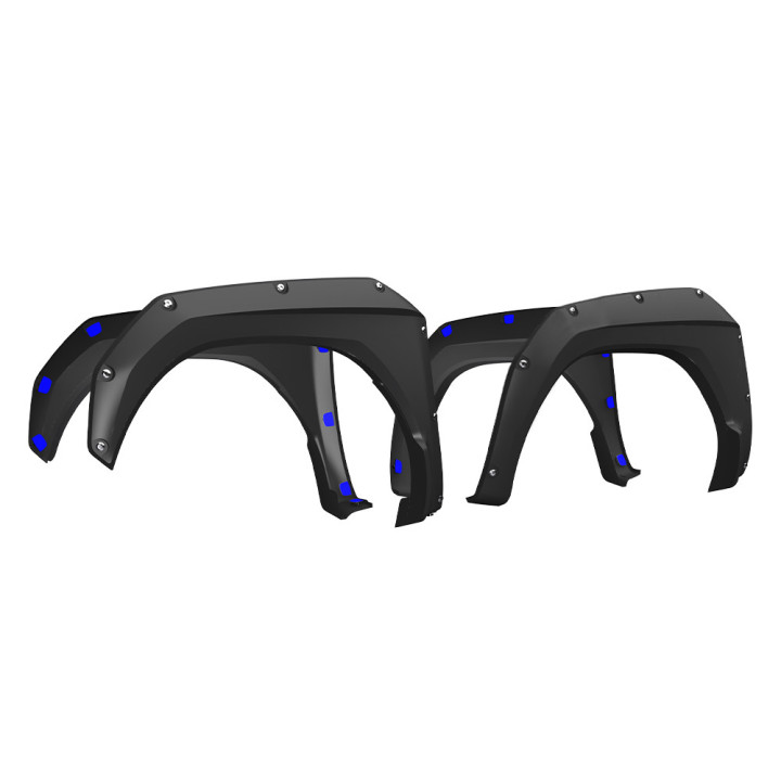 Extensii Aripi Față și Spate, Air Design Super Bolt SR/Diesel AT, Toyota Hilux 2020 - 2025 - EDK.ro