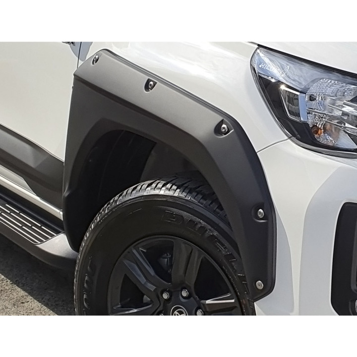 Front and Rear Fender Flares, Air Design Super Bolt SR/Diesel AT, Toyota Hilux 2020 - 2025 - EDK.ro
