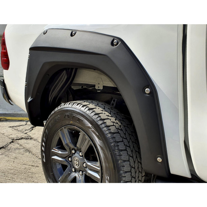Front and Rear Fender Flares, Air Design Super Bolt SR/Diesel AT, Toyota Hilux 2020 - 2025 - EDK.ro