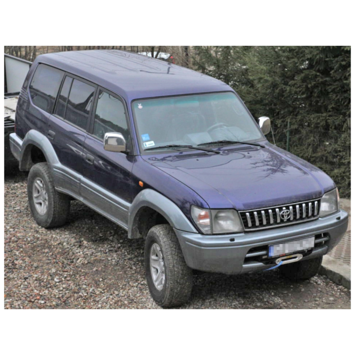 Placă de Montare Ascunsă pentru Troliu, MorE 4x4, Toyota Land Cruiser 1996 - 2002 - EDK.ro