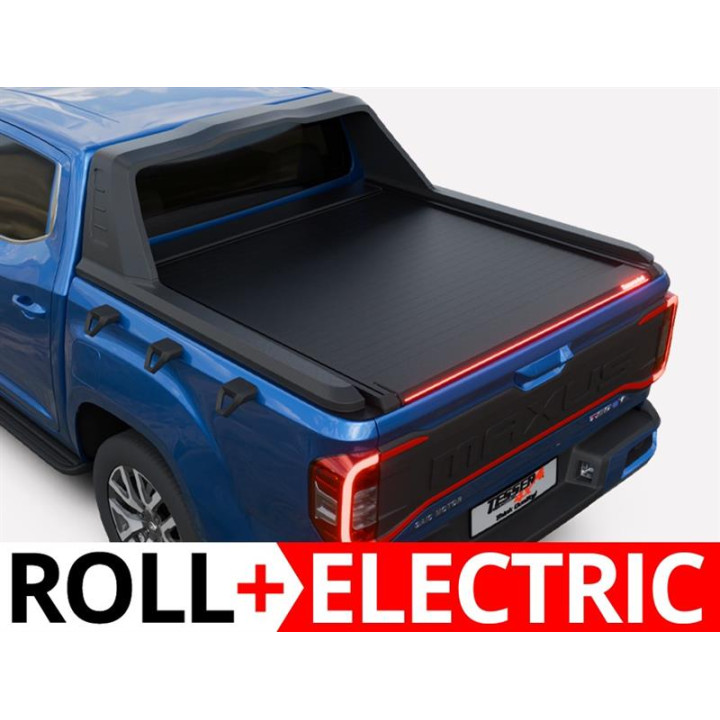 Electronically Assisted Roll Top Tonneau Bed Cover, Tessera 4x4 Roll+, Maxus T60 with OEM Rollbar 2023 - Present - EDK.ro