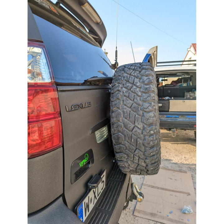 Tire Carrier, Bison Gear, Toyota Land Cruiser 2002 - 2009 - EDK.ro