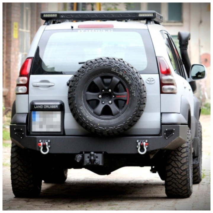 Rear Protection Bar, MorE 4x4, Toyota Land Cruiser 2002 - 2009 - EDK.ro