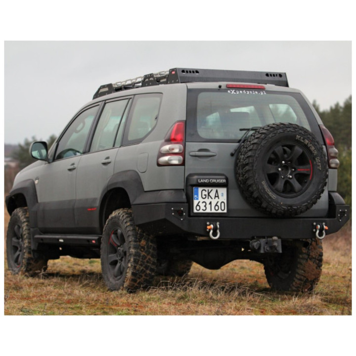 Rear Protection Bar, MorE 4x4, Toyota Land Cruiser 2002 - 2009 - EDK.ro