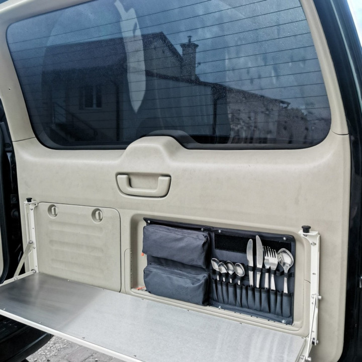 Organizator de Tacâmuri pentru Ușă, Bison Gear, Toyota Land Cruiser 2002 - 2009 - EDK.ro