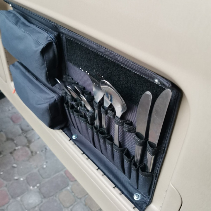Organizator de Tacâmuri pentru Ușă, Bison Gear, Toyota Land Cruiser 120 2002 - 2009 - EDK.ro