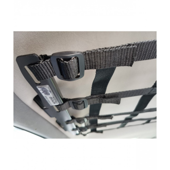 Plasă de Tavan cu Suporturi, Bison Gear, Toyota Land Cruiser 120 / 150 2002 - 2023 - EDK.ro