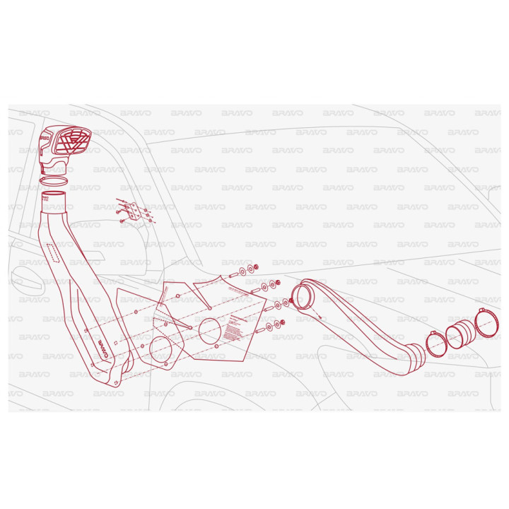 Snorkel, Bravo, Toyota Land Cruiser 2009 - 2023 - EDK.ro