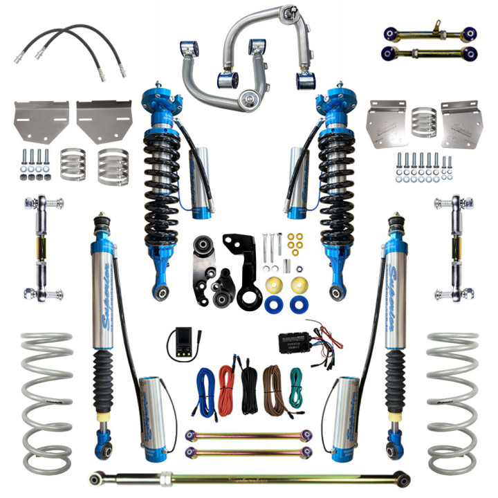 Kit Suspensie de Ridicare, Superior Engineering 2.5 Rezervor Remote Reglabil ECDS Lift 3 Inch, Toyota Land Cruiser 2021 - Prezen