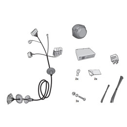 Hitch Receiver Wiring Harness 13 PIN, Hak-System, Toyota Land Cruiser 2024 - Present - EDK.ro