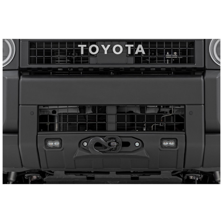 Hidden Winch Mounting Plate Fxs with White LED Lights, Rough Country, Toyota Land Cruiser 250 2024 - Present - EDK.ro