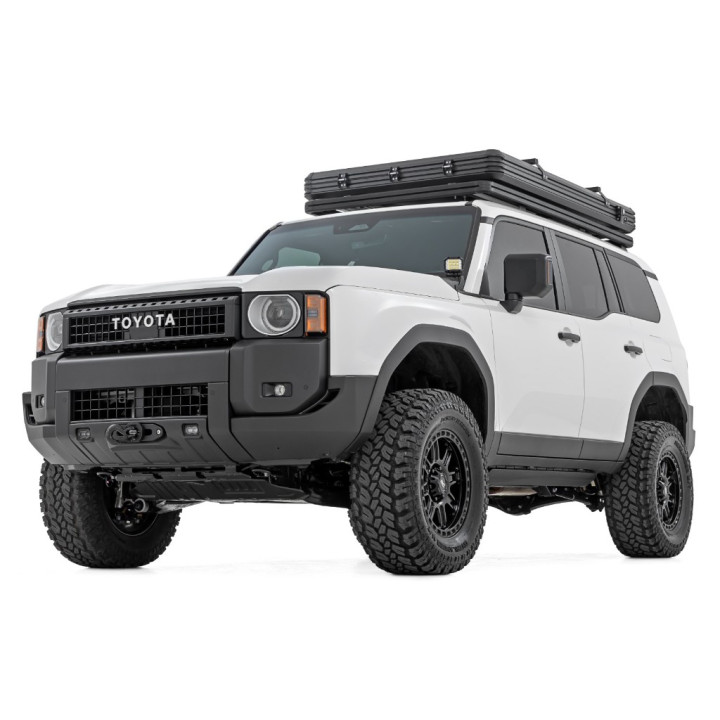 Hidden Winch Mounting Plate Fxs with Yellow LED Lights, Rough Country, Toyota Land Cruiser 250 2024 - Present - EDK.ro