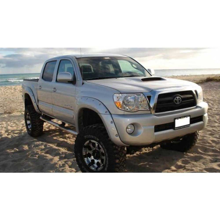 Front and Rear Fender Flares, Husky Liners Pocket Style long bed, Toyota Tacoma 2005 - 2015 - EDK.ro