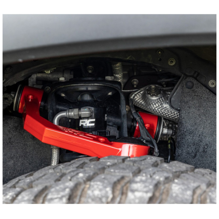 Upper Control Arm Kit Red, Rough Country Lift 3.5 Inch, Toyota Tacoma 2005 - 2023 - EDK.ro