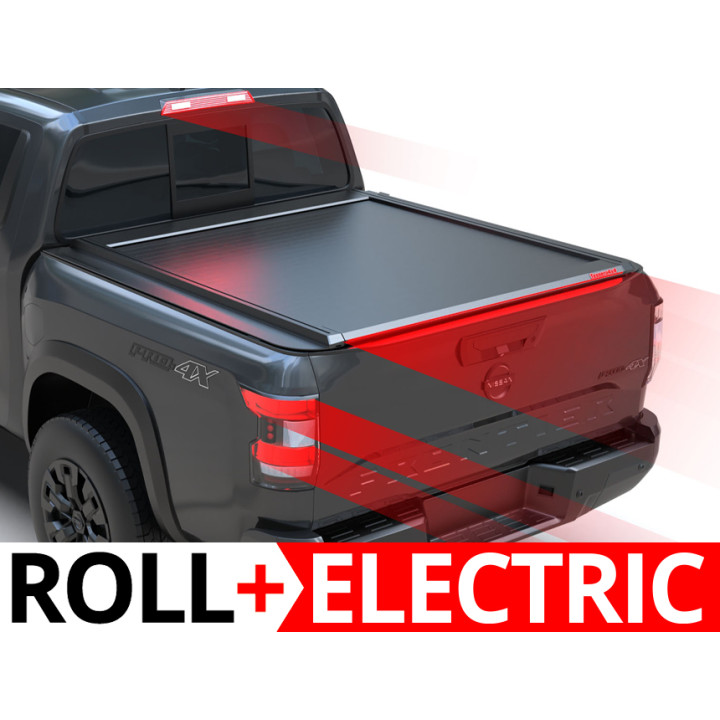 Electronically Assisted Roll Top Tonneau Bed Cover, Tessera 4x4 Roll+, Nissan Frontier Bed Length 6.1 Feet 2022 - Present - EDK.