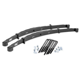 Rear Leaf Springs with U-bolts, Rough Country Lift 3.5 Inch, Toyota Tacoma 2005 - 2023 - EDK.ro