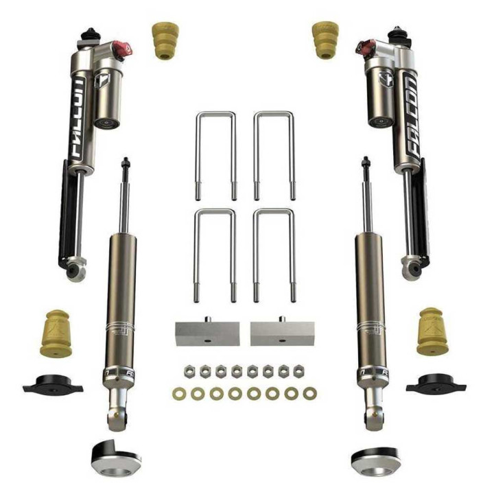 Suspension Lift Kit Sport Tow/haul with Falcon Shock Absorbers, TeraFlex Lift 0-2.25 Inch, Toyota Tacoma 2005 - 2023 - EDK.ro
