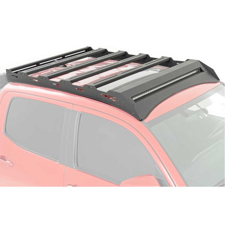 Roof Rack with 40 Inch LED Light Bar, Rough Country, Toyota Tacoma 2005 - 2023 - EDK.ro