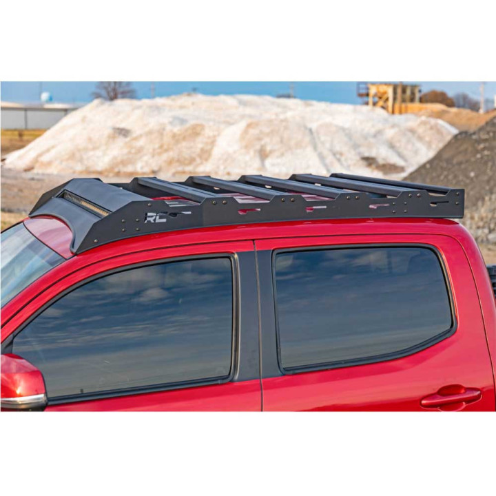 Roof Rack with 40 Inch LED Light Bar, Rough Country, Toyota Tacoma 2005 - 2023 - EDK.ro