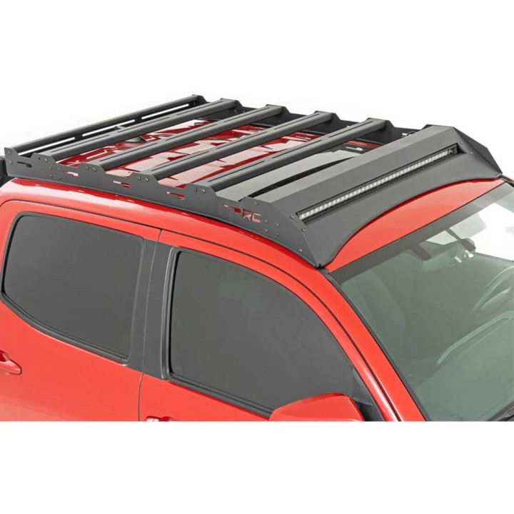 Roof Rack with 40 Inch LED Light Bar, Rough Country, Toyota Tacoma 2005 - 2023 - EDK.ro