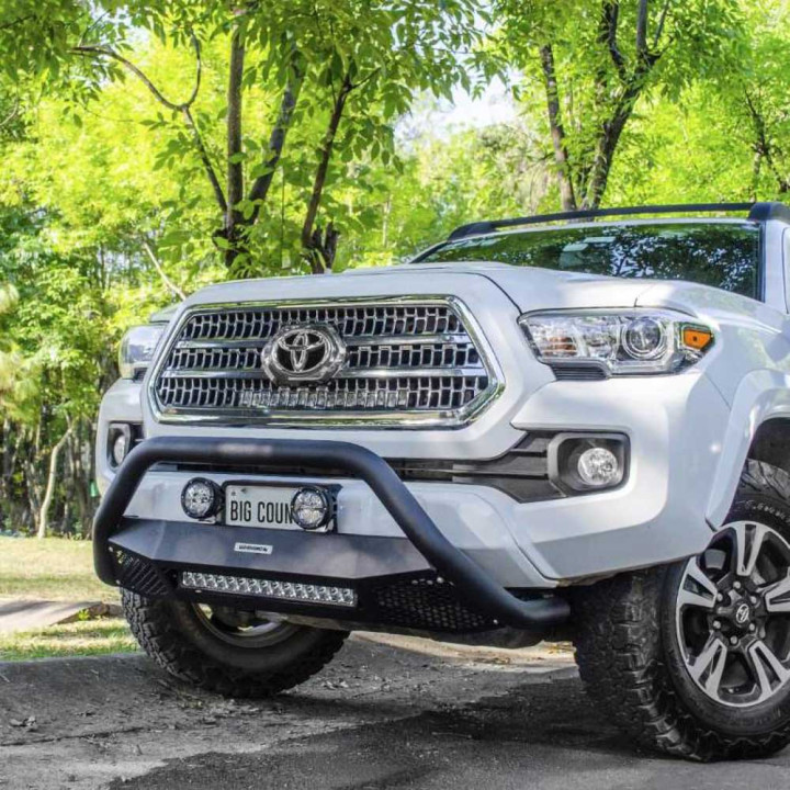 Off-Road Bullbar, Go Rhino RC4 with LED Lights, Toyota Tacoma 2016 - 2023 - EDK.ro