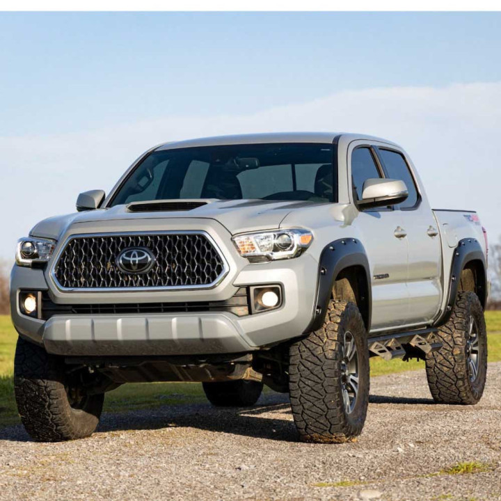 Front and Rear Fender Flares, Rough Country Pocket, Toyota Tacoma 2016 - 2023 - EDK.ro