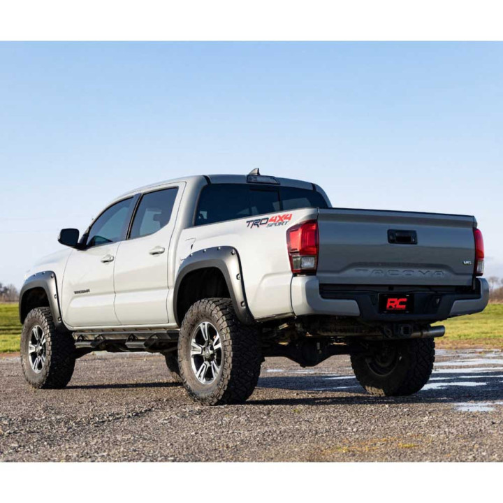 Front and Rear Fender Flares, Rough Country Pocket, Toyota Tacoma 2016 - 2023 - EDK.ro