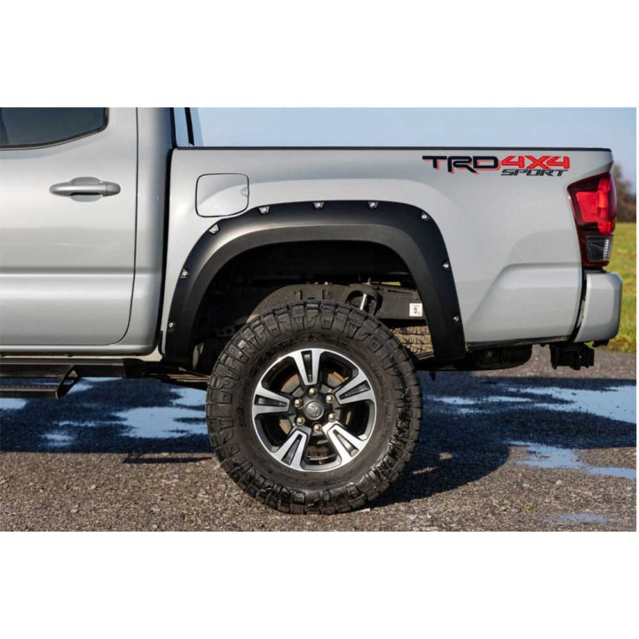 Front and Rear Fender Flares, Rough Country Pocket, Toyota Tacoma 2016 - 2023 - EDK.ro