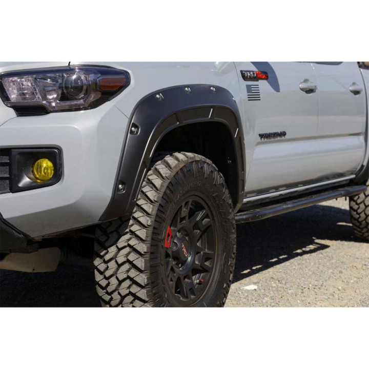 Front and Rear Fender Flares, Rough Country Defender Pocket, Toyota Tacoma 2016 - 2023 - EDK.ro