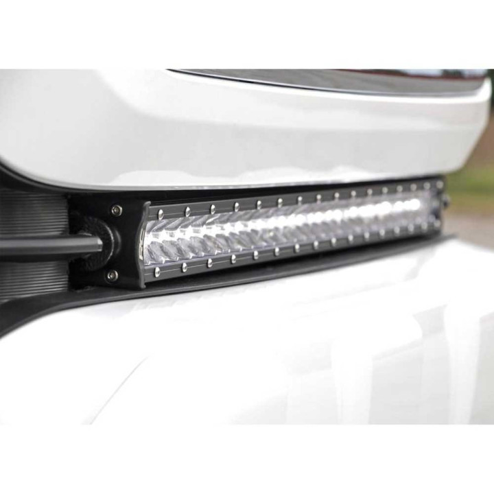 EC Approved LED Projector Integration Kit for Front Bumper, Rough Country LED light bar 30" White DRL Black Series, Toyota Tacom