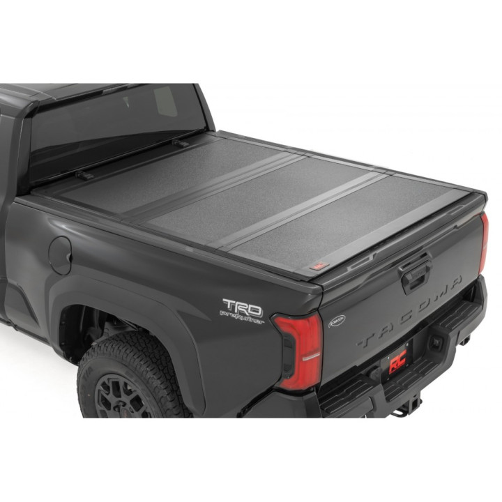 Lid Tonneau Bed Cover, Rough Country Tri-Fold, Toyota Tacoma Bed Length 6.0 Feet 2014 - Present - EDK.ro