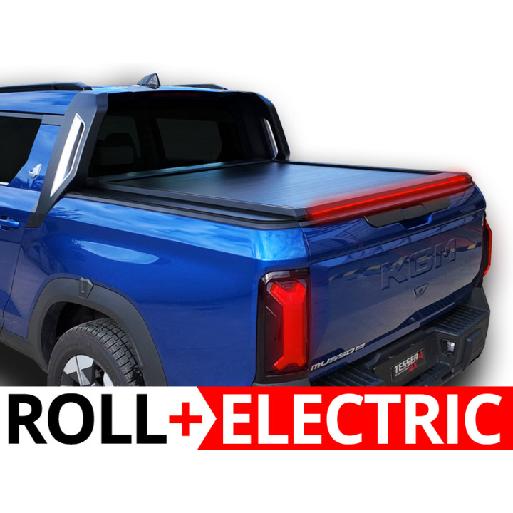 Electronically Assisted Roll Top Tonneau Bed Cover, Tessera 4x4 Roll+, SsangYong Musso EV 2025 - Present - EDK.ro