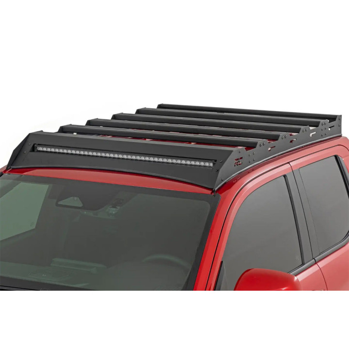 Roof Rack with 40 Inch LED Light Bar, Rough Country, Toyota Tacoma 2024 - Present - EDK.ro