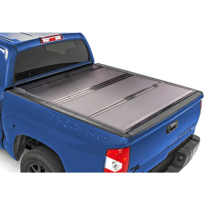Lid Tonneau Bed Cover, OFD Tri-Fold, Volkswagen Amarok / Toyota Tundra Double Cab 2007 - 2021 - EDK.ro